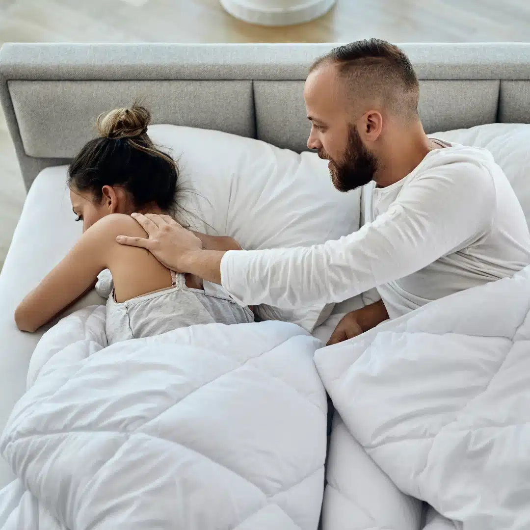 Graphic illustrating the concept of painful sex